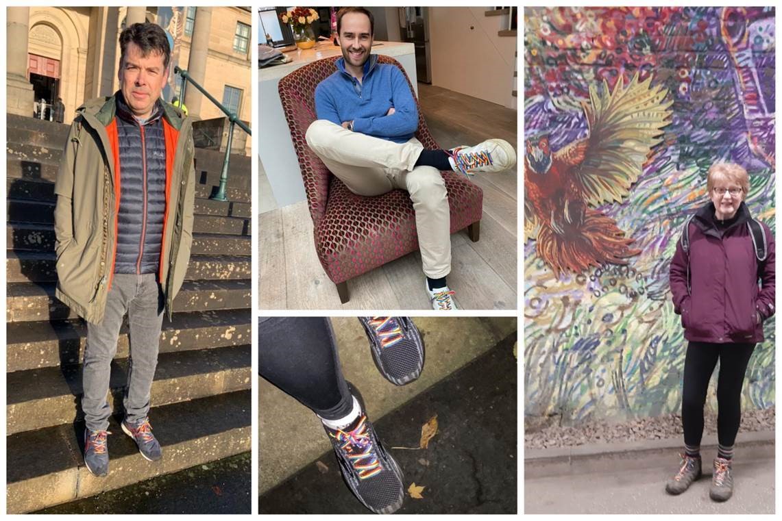 shepwedd's tweet photo. Today, Wednesday 8 December, marks Rainbow Laces Day which is a Stonewall Campaign that aims to ‘make sport everyone’s game’. 

A massive thank you to our pictured colleagues for showing their support!

#RainbowLacesDay https://t.co/7ZI3hyXpJH