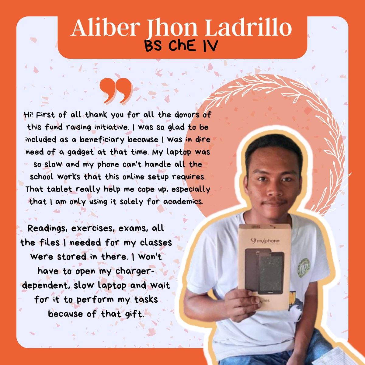 CatalystUPV's tweet photo. There is no way to quantify kindness, but every act leaves ripples of hope in other people's lives.
It's been almost a year since we last provided tablets that made a difference in the education of students.
#TGH3GoesNationwide
#ChangemakersInAction
#CatalystUPV https://t.co/90rK9WpnT2