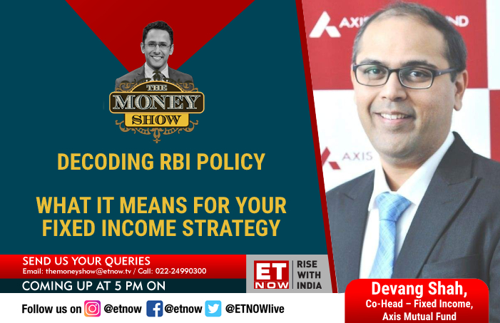 ETNOWlive's tweet photo. #Comingup | Tune in at 5pm to #TheMoneyShow to know about decoding #RBI policy 

@RBI @alexandermats @AxisMutualFund #DevangShah https://t.co/onIWa3gAwu