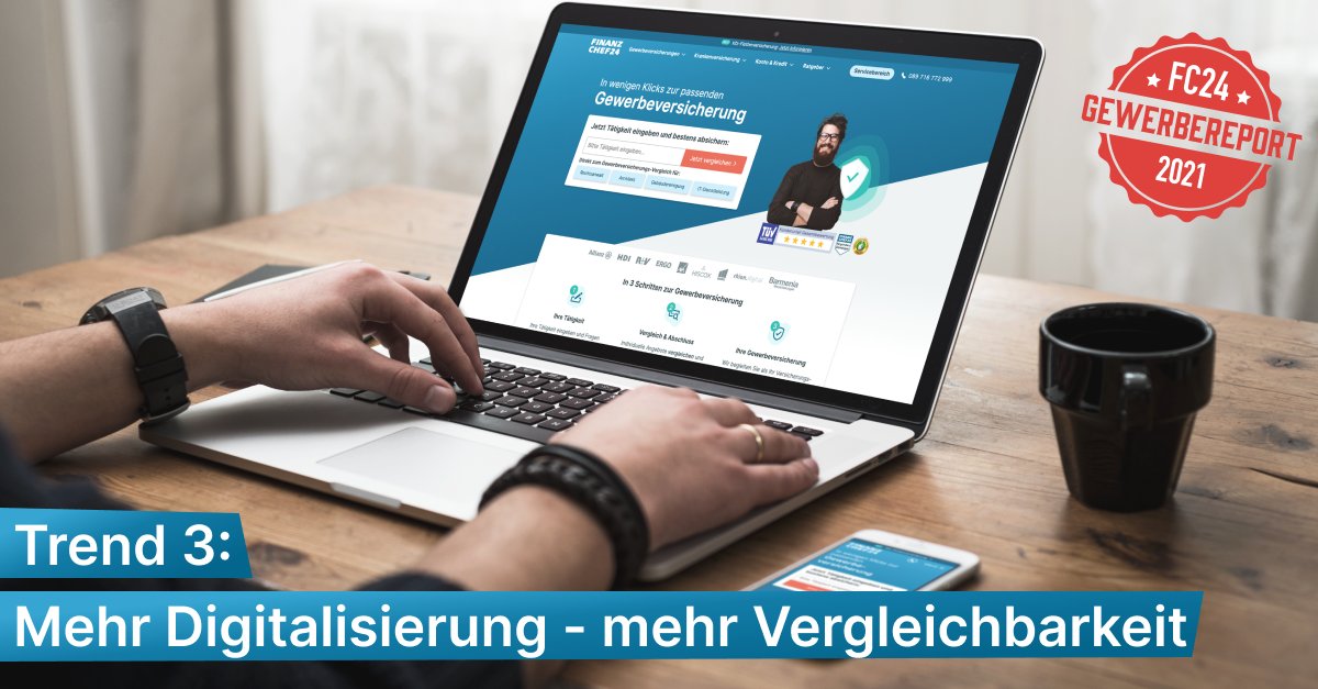 finanzchef24's tweet photo. Trend 3 aus unserem Gewerbereport: 
Bei Kfz-Versicherungen längst üblich, nun auch in der Gewerbeversicherung angekommen: Mehr Digitalisierung - mehr Vergleichbarkeit - bessere Produkte. 
Mehr dazu: https://t.co/pJsmGD4znW
#insurancenews https://t.co/hsmFh0UmbY
