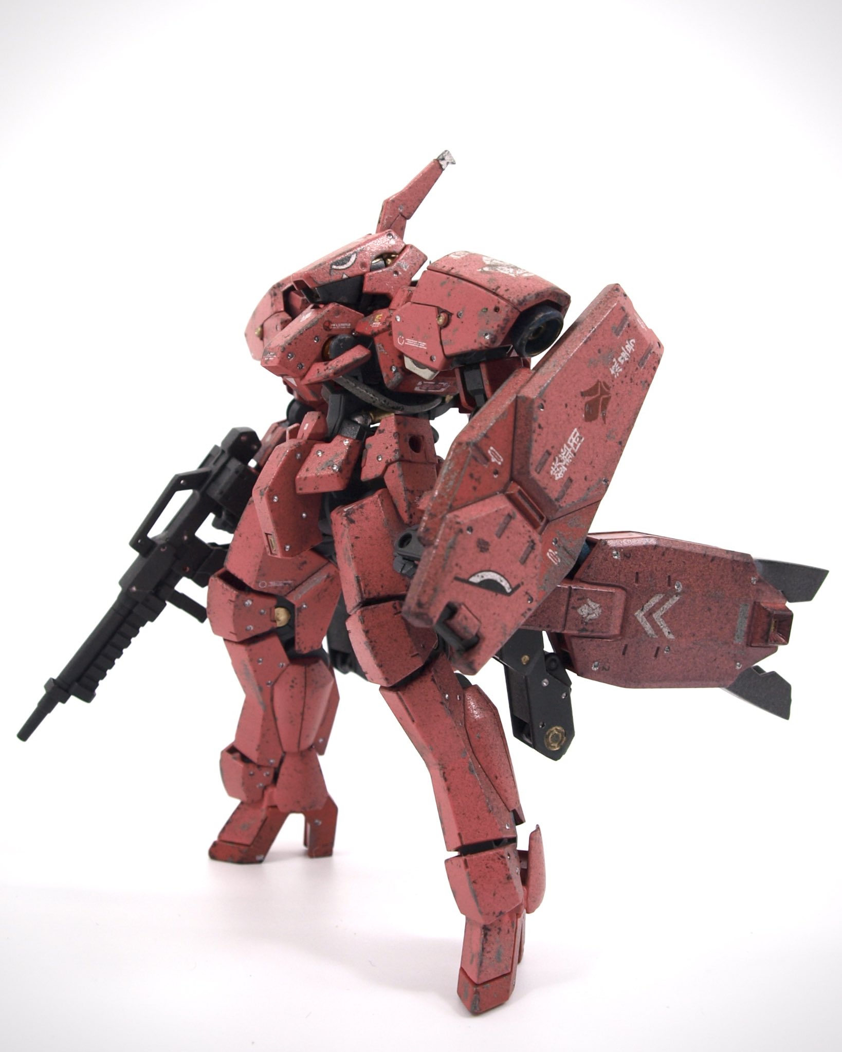 Fatsoul Dt Hg Ibo グレイズ改弍 二代目流星号 完成した グレイズの地上用ブースターを改修した宇宙用ブースターを装備 もちろんパージ可 設定にはないシールドも付けときました 続く ガンプラ Gunpla 鉄血のオルフェンズ T Co 9tmuna8xpq