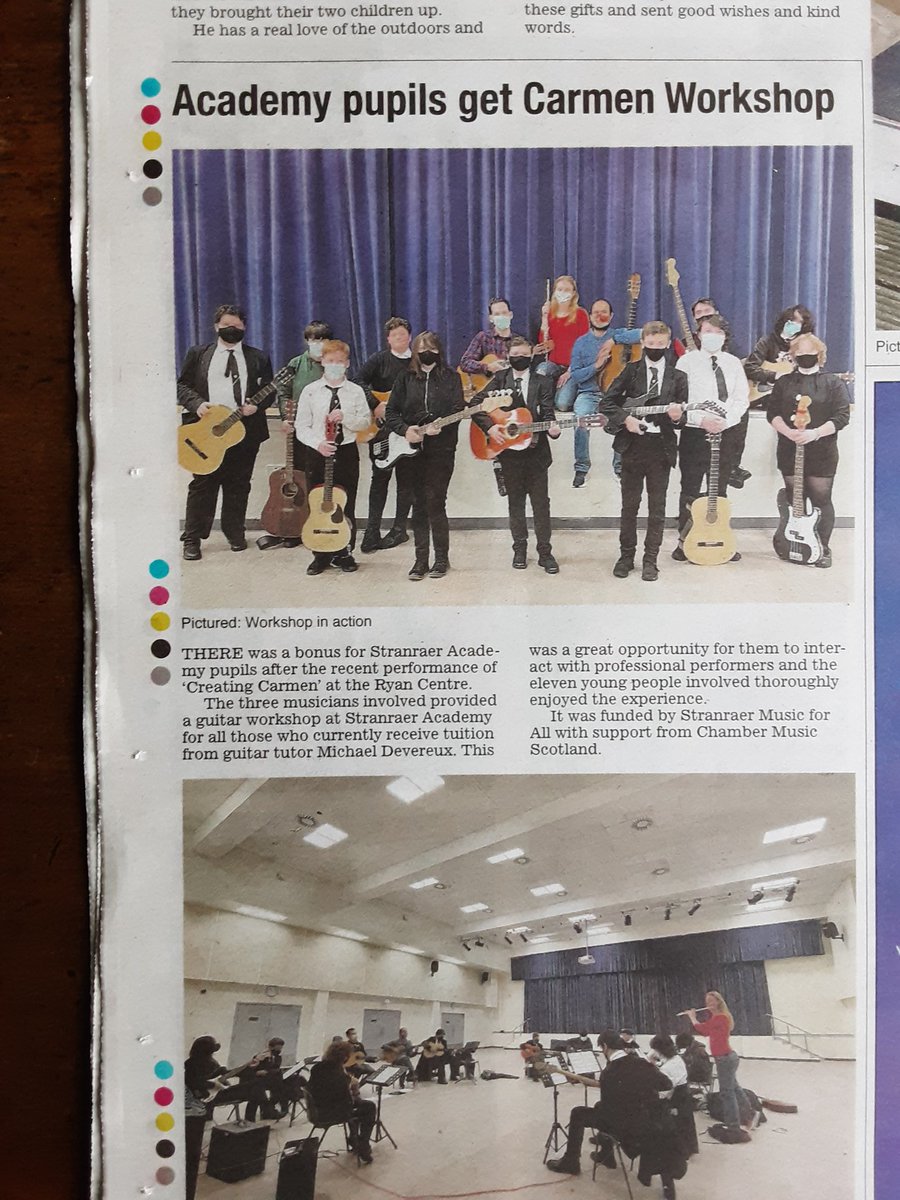 CarmenCoTrio (@carmencotrio) on Twitter photo Great to get some press coverage of the wonderful workshop we ran <a href="/StranraerAcad/">Stranraer Academy</a> for Stranraer Music for All in October as part of our #creatingcarmen tour. Thanks <a href="/chambermusicsct/">Chamber Music Scotland</a> and <a href="/ace_national/">Arts Council England</a> for making it all possible. Great to get some press coverage of the wonderful workshop we ran <a href="/StranraerAcad/">Stranraer Academy</a> for Stranraer Music for All in October as part of our #creatingcarmen tour. Thanks <a href="/chambermusicsct/">Chamber Music Scotland</a> and <a href="/ace_national/">Arts Council England</a> for making it all possible.