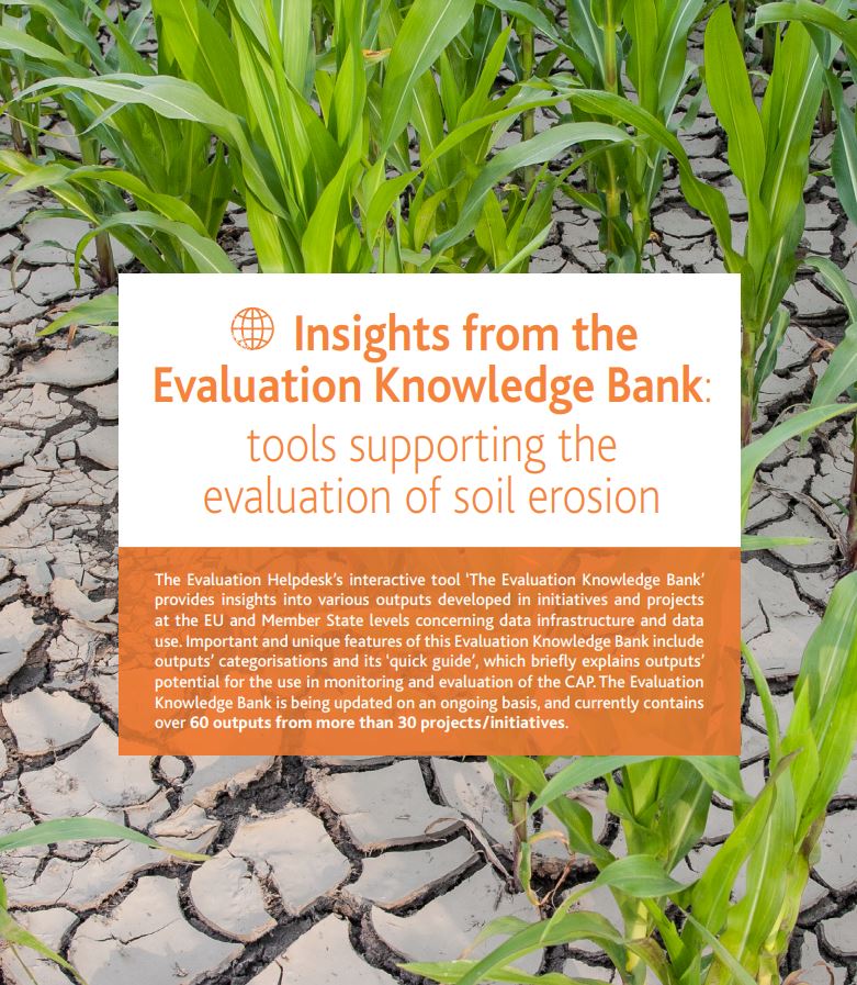 ENRD_Evaluation's tweet photo. Want to learn more about how the Evaluation Knowledge Bank 🦉can support the evaluation of soil erosion? Learn more now! #RDP_Evaluation #Soil #CAP #Environment 🌱💦➡️https://t.co/NKjH3g9Zur https://t.co/88exVng2DS