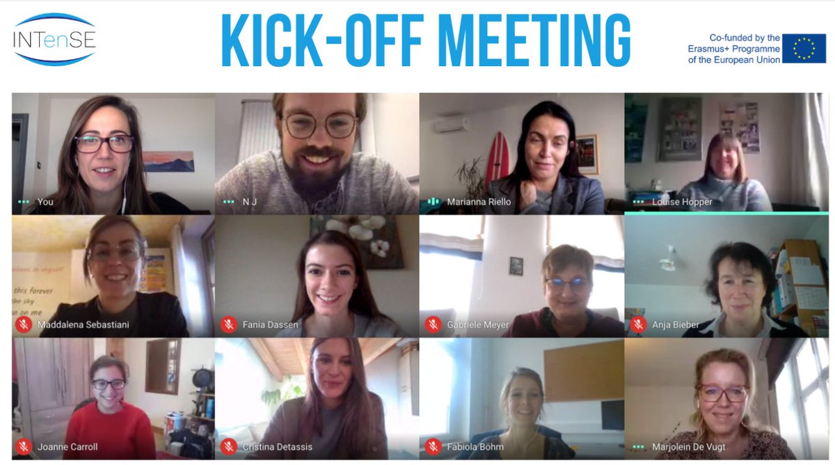 Hello everyone! Welcome to the INTenSE Twitter account 👋 Our team (picture hard at work via Zoom) will be posting INTenSE project updates and news regularly here. Do you like the idea of #dementia and #selfexperience #ICT tools ✍️ #VR