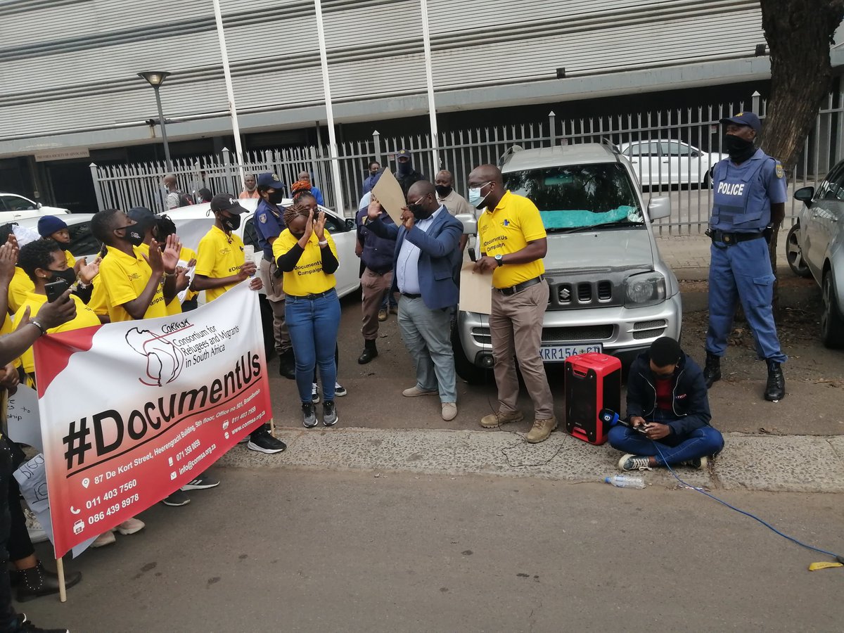 CoRMSA's tweet photo. #DocumentUs Memorandum of Demands handed to @homeaffairsZA to engage and respond. Section 28 of SA Constitution will come to life.
@LHR_SA @DOJCD_ZA @JHBChildWelfare @The_DSD @BMZ_Bund @kindernothilfe @eNCA @PConHomeAffairs https://t.co/j4blW0Hi4X