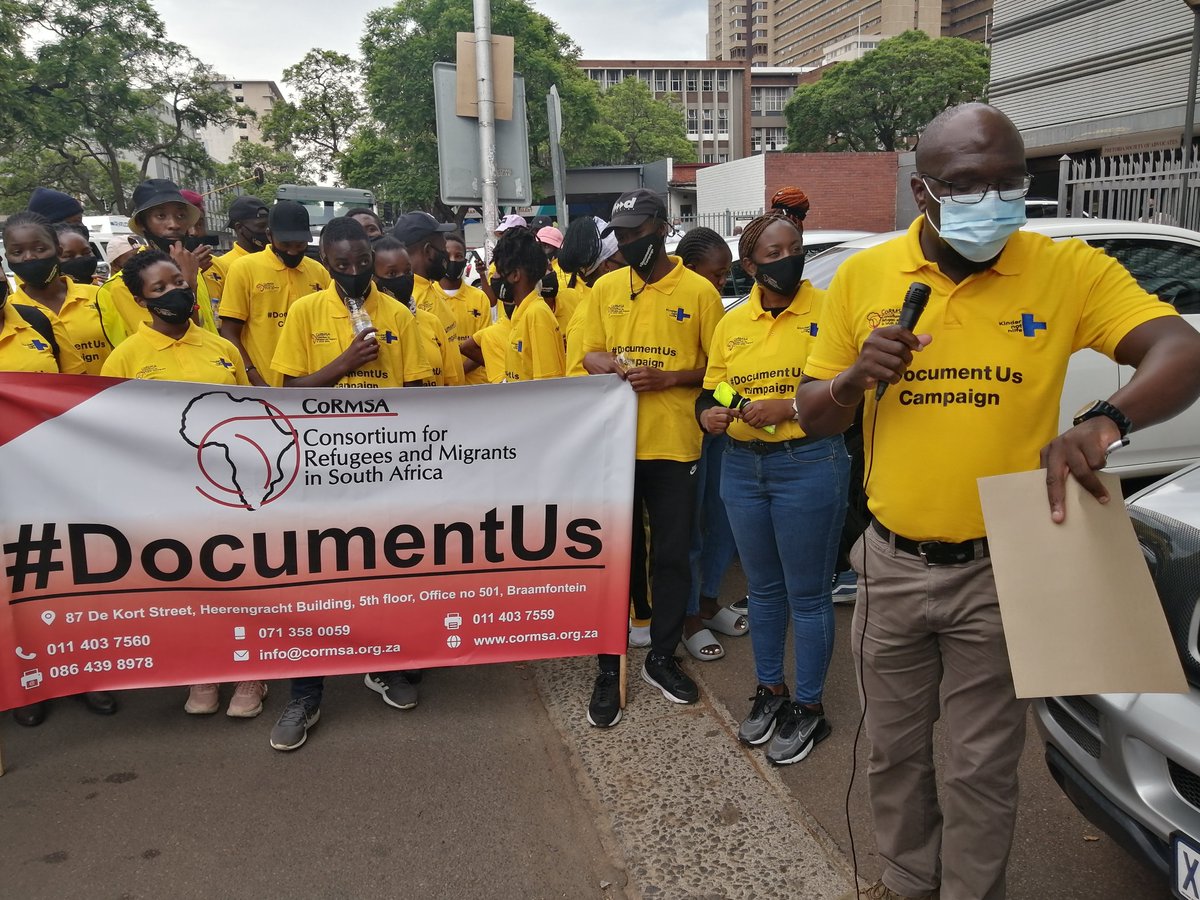 CoRMSA's tweet photo. #DocumentUs Memorandum of Demands handed to @homeaffairsZA to engage and respond. Section 28 of SA Constitution will come to life.
@LHR_SA @DOJCD_ZA @JHBChildWelfare @The_DSD @BMZ_Bund @kindernothilfe @eNCA @PConHomeAffairs https://t.co/j4blW0Hi4X