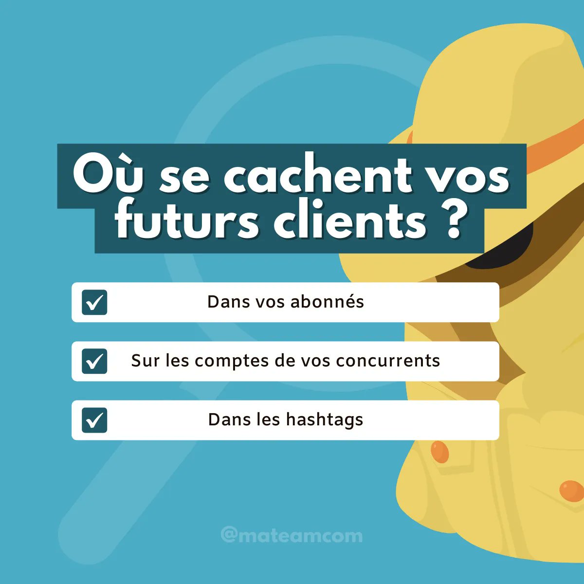 mateamcom's tweet photo. 🚨 Quand on se lance sur #Instagram, proposer du contenu de qualité ne suffit pas à attirer des #clients. Il faut aller chercher vos prospects là où ils se trouvent !

👉🏽 Et si vous voulez apprendre à construire une routine d'engagement complète et efficace, envoyez-moi un DM ! https://t.co/92vunfnvhP