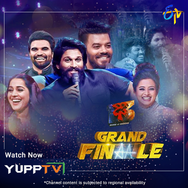 yupptv's tweet photo. Eyy Bidda Idhi Naa Adda!!
Icon Star @AlluArjun in #Dhee13GrandFinale Kings VS Queen Part 2 tonight on #ETVTelugu at https://t.co/g6kGbmu0v7
#ThaggedheLe @impradeepmachi @rashmigautam27 #Sudigalisudheer
*Channel content is subjected to regional availability* https://t.co/pLueBQ03wt