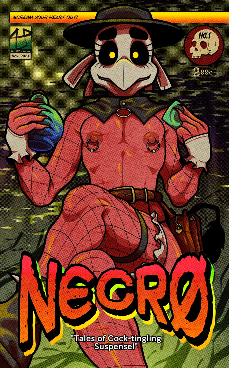 thisisshiRT1's tweet photo. Here's all the NECRO comics as of late.

Tweaked it a little with the comic book texture and colors.

I'll be making more in future posts. Next cover would be space themed! 👽👾👽👾 https://t.co/dM1ZhQlvyn