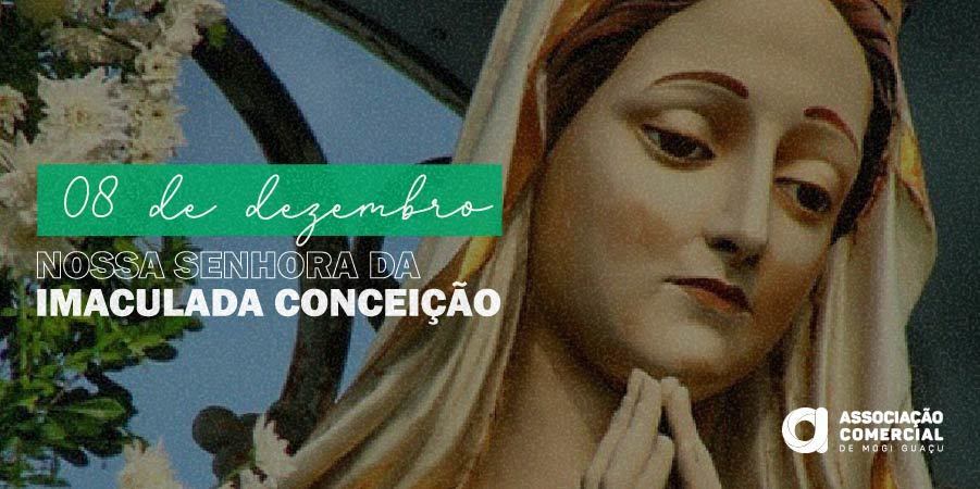 ACIMG's tweet photo. Hoje é feriado municipal alusivo à Padroeira de nossa cidade, Nossa Senhora da Conceição. Data muito importante para a comunidade católica guaçuana que celebra o momento com muita devoção. https://t.co/hbvO3DmODB