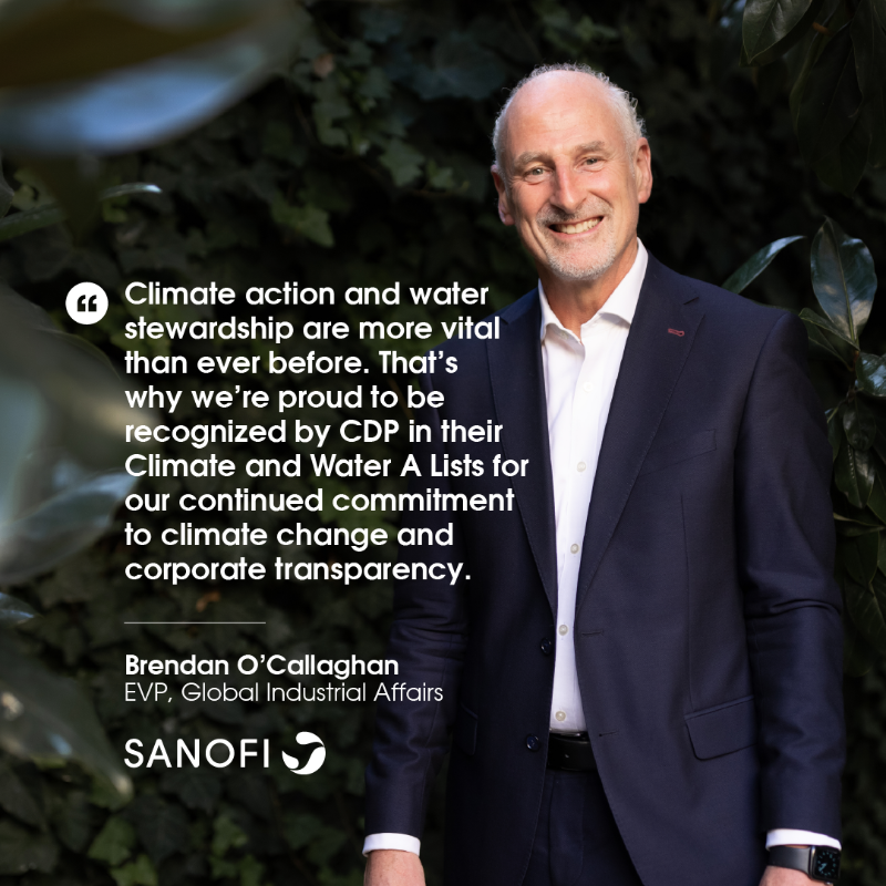 sanofi's tweet photo. We’re proud to have earned a double A score on @CDP’s Climate and Water lists, demonstrating our continued commitment to the environment with our sustainability program #PlanetMobilization. #CDPAList #WeCanDoMore