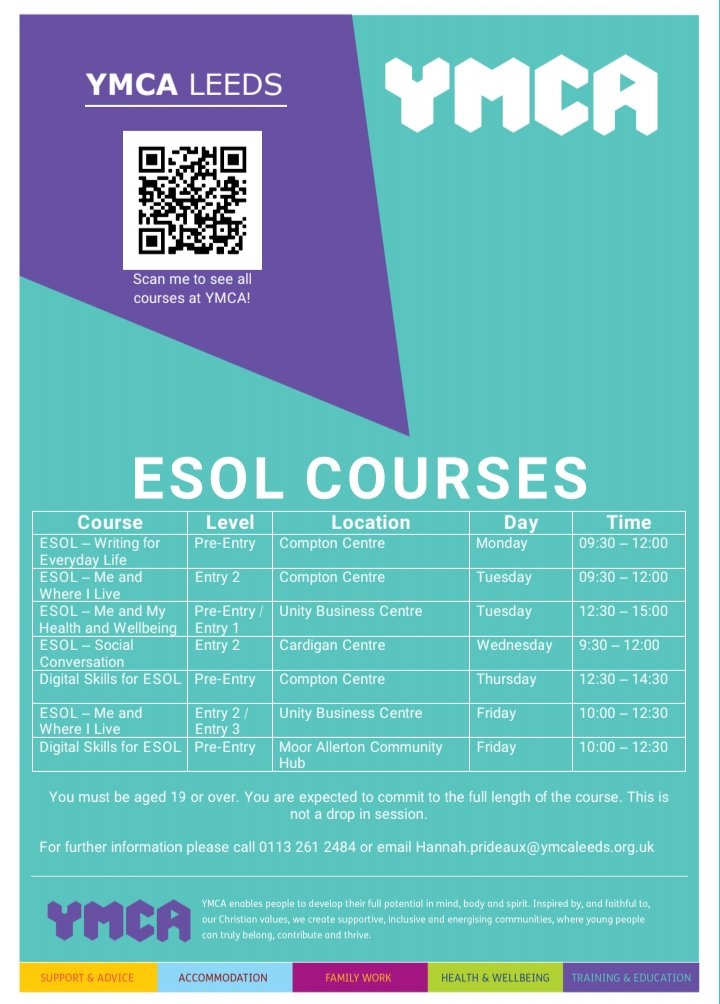 YMCA Leeds Adult Education (ymcaadulted) Twitter