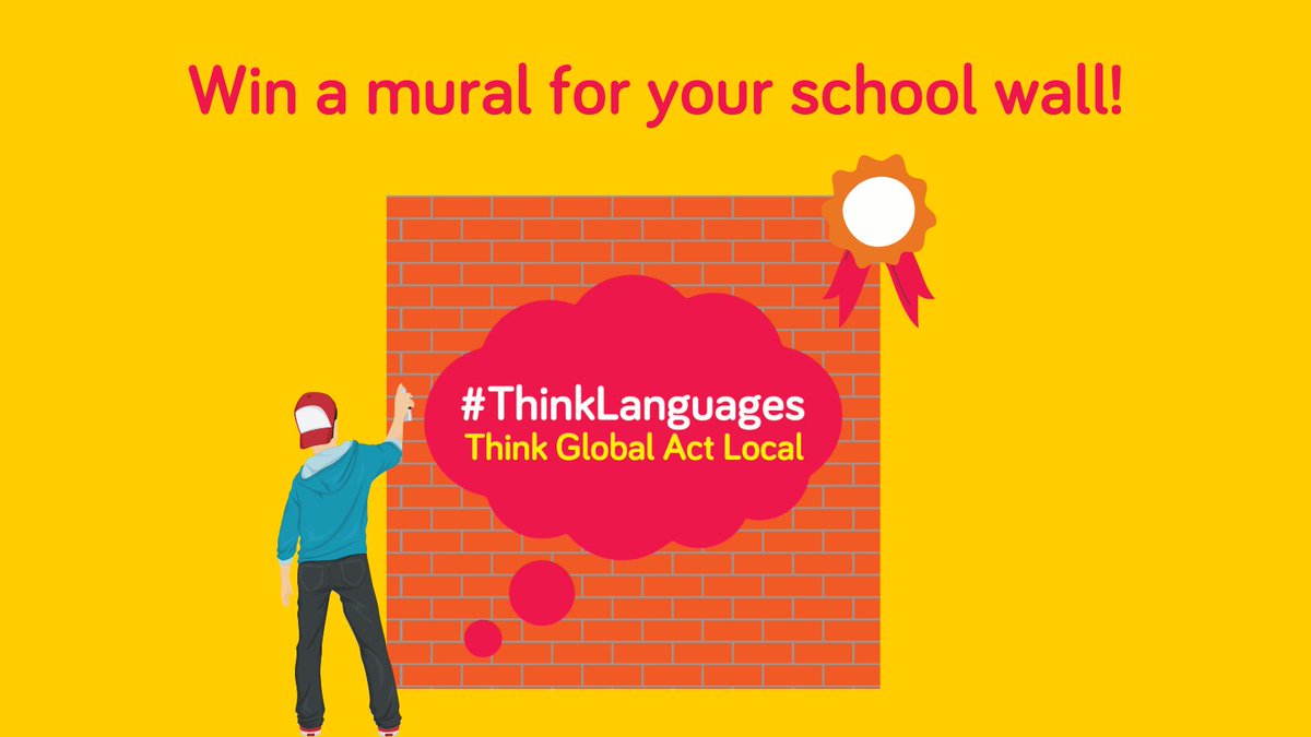 langsconnect_ie's tweet photo. COMPETITION TIME! Design a mural inspired by #ThinkLanguages and you could be in with a chance to have a professional artist come to your school and make your design a reality! For more info, check out https://t.co/ITikcS6ylq
#LanguagesConnect #ThinkUnderstandingDiversity https://t.co/20F7o5lFWP