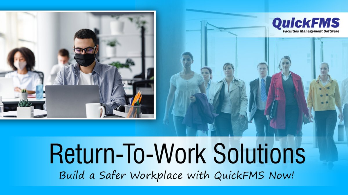 QuickFMS's tweet image. With QuickFMS return to work solutions, facility managers can decide what strategies can make better sense to create a safer workplace for your employees.

quickfms.com/return-to-work…

#ReturnToWorkSolutions #ReturnToOfficeSolutions #WorkplaceSafety #AgileWorkspace #QuickFMS