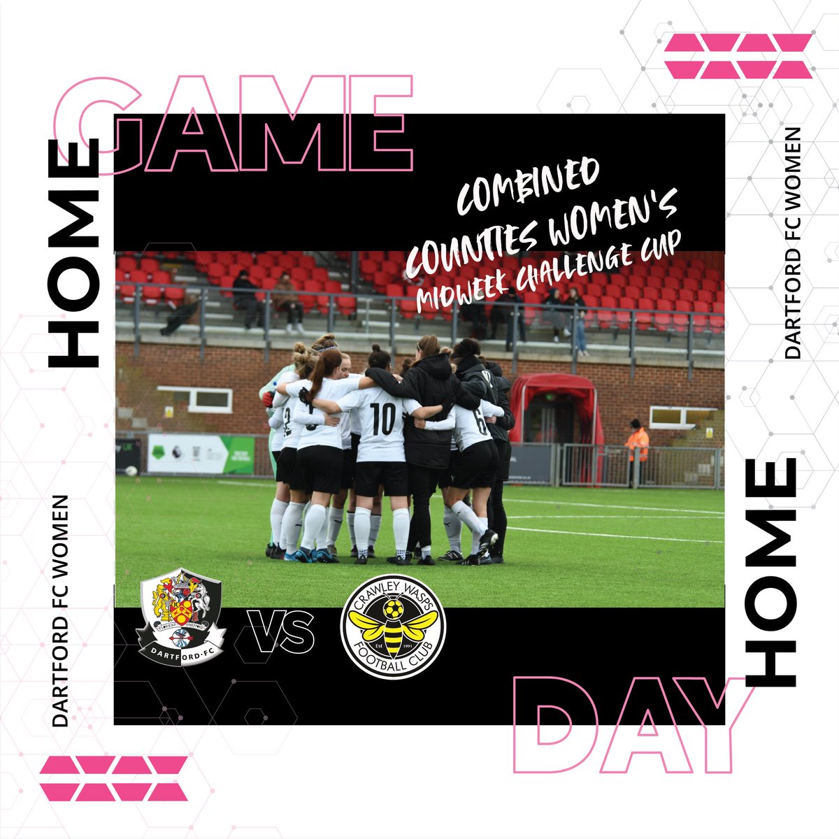 DartfordFCWomen's tweet photo. GAME DAY! MIDWEEK COUNTIES CUP!
Come down to Princes Park Stadium we need YOU 👊
We play tier 3 Crawley Wasps Ladies!
⏰ 7.45KO
🏟 Bericote Powerhouse Princes Park Stadium!
🗣 Come Support the DARTS Women!
🎟 All donations will be greatly appreciated
#COYD #dartytime https://t.co/gZgsvqWM0t