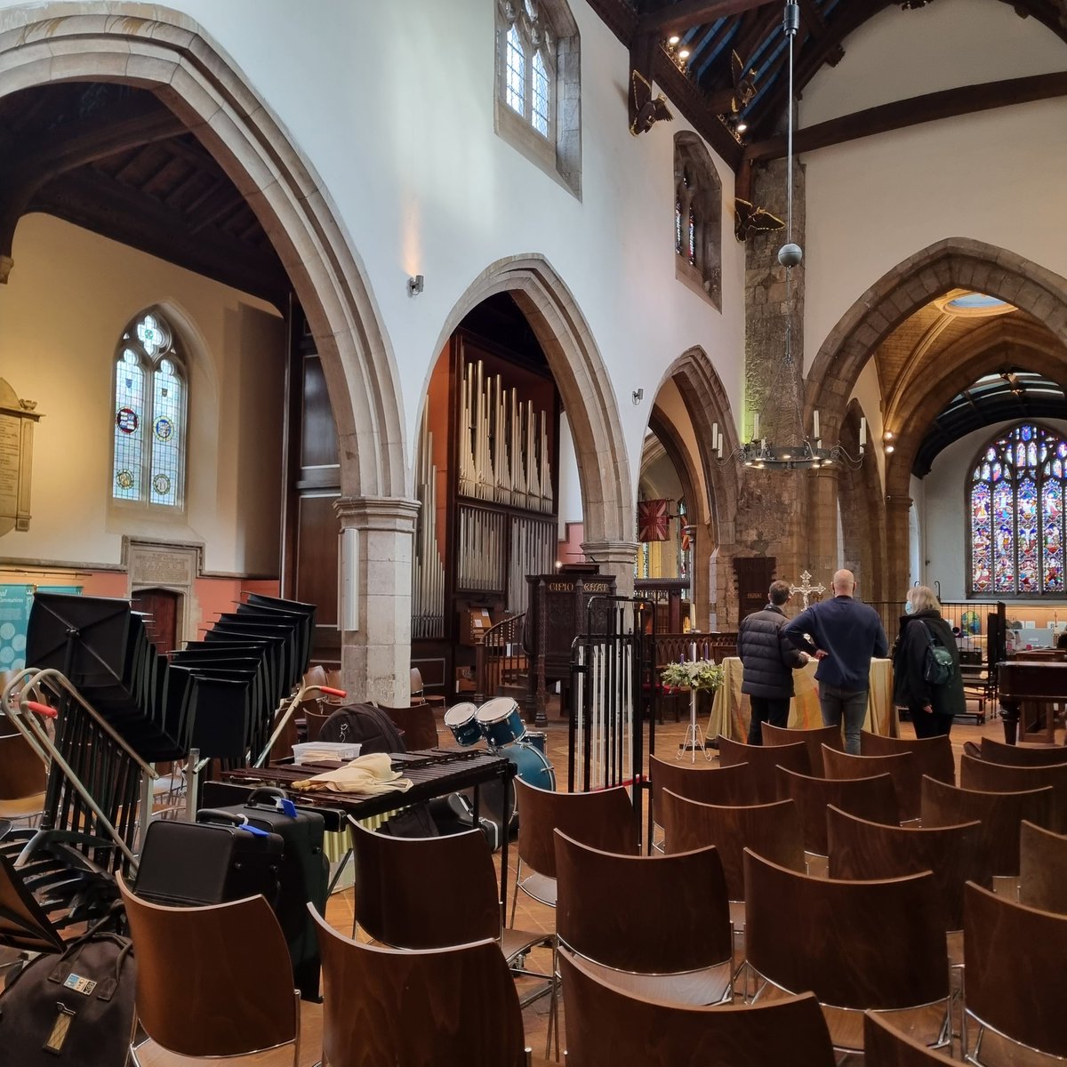 TGSMusicSociety's tweet photo. 🥵 And the instruments have arrived @AllSaintsK!! Everything on track for tonight's @tiffingirls_sch Christmas Carol Concert 🤞🎼 See you there! 🎄 https://t.co/2naJPGNOih