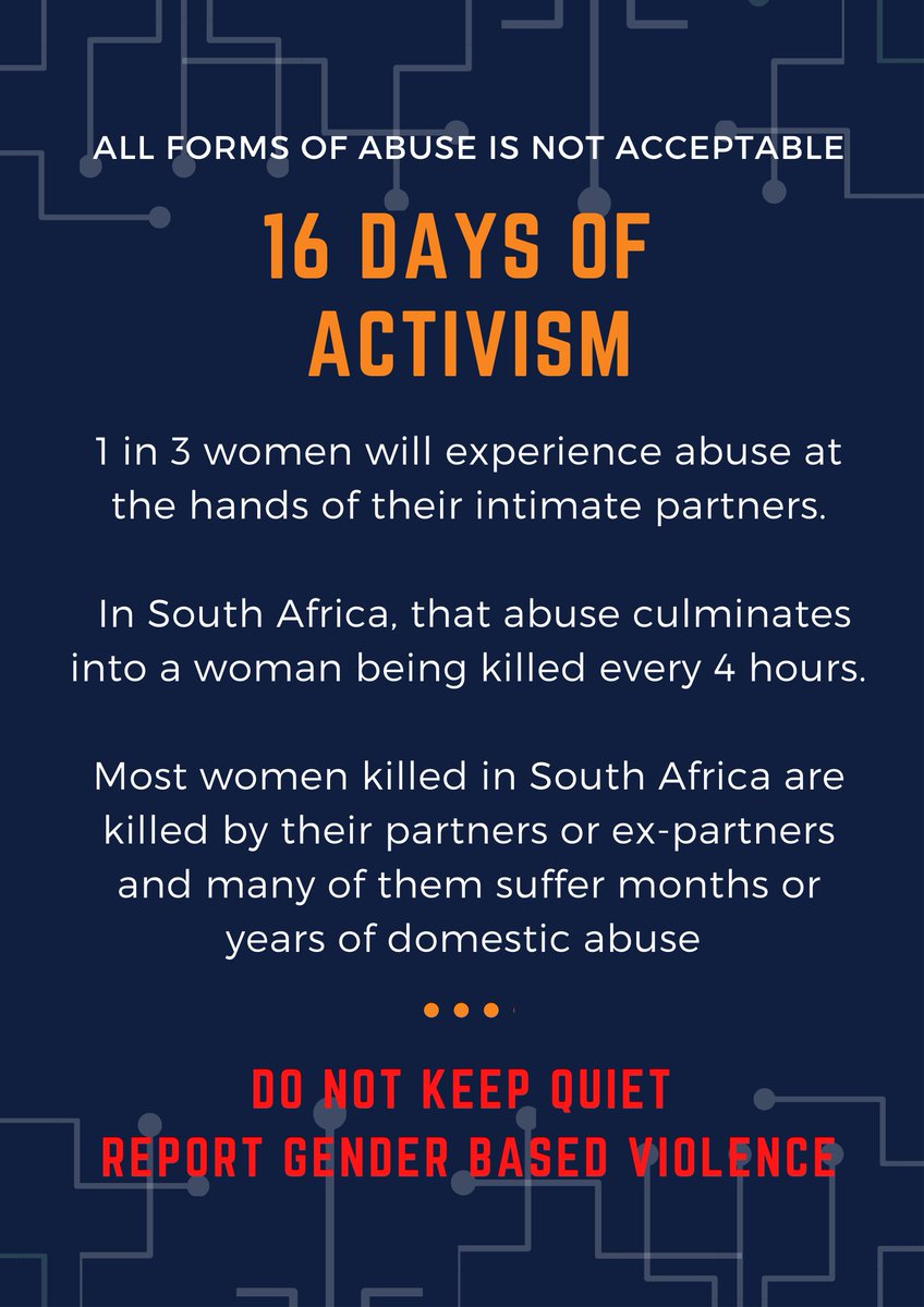 CsBoshomane's tweet photo. Do not turn a blind eye 
Be the voice that speaks out and acts against gender-based violence
#16Days #OrangeTheWorld #NoToGBV #YouMatter https://t.co/3dwPDUJSGb