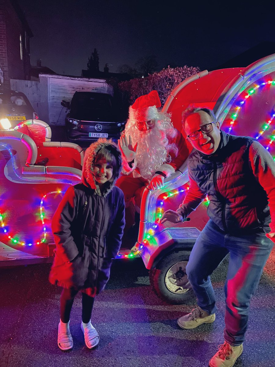Our Scouts were escorting a special guest around the village last night! Was great to see so many people come out to say hello, and lots raised for <a href="/HCPartnership/">HC Partnership</a>. 🎅 🛷
