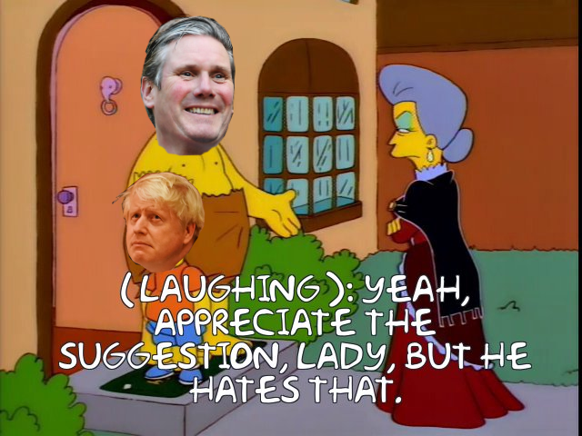 "keir, surely you should be calling for the PM's resignation?"