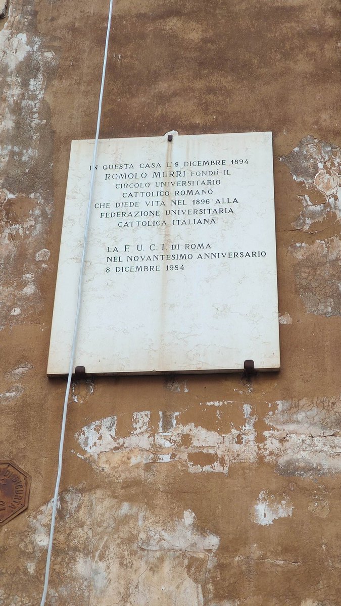 Celebriamo oggi l'anniversario della fondazione del primo gruppo Fuci nell'8 dicembre del 1894!