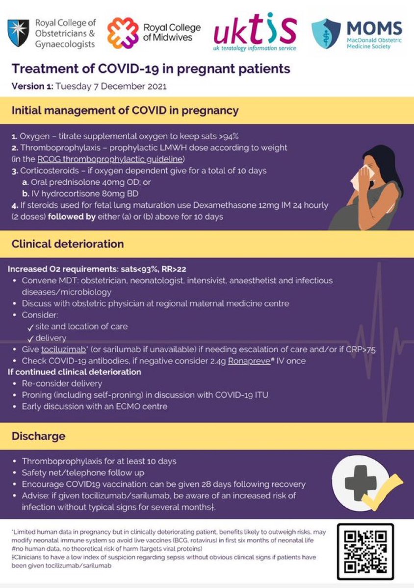 New infographic to assist anyone involved in caring for unwell pregnant patients with COVID-19. Please feel free to share with anyone who may find it useful.
<a href="/M0MSuk/">MacDonald Obstetric Medicine Society (MOMS)</a> <a href="/FICMNews/">FICMNews</a> <a href="/ICS_updates/">Intensive Care Society 💙</a> <a href="/ken_hodson/">Ken Hodson</a> <a href="/hornerdeborah1/">Debbie Horner</a> <a href="/anitaobsmed/">anitaobsmed</a> @nelson_piercy <a href="/RCoANews/">Royal College of Anaesthetists</a> <a href="/RCObsGyn/">RoyalCollegeObsGyn</a> <a href="/RCPhysicians/">Royal College of Physicians</a>