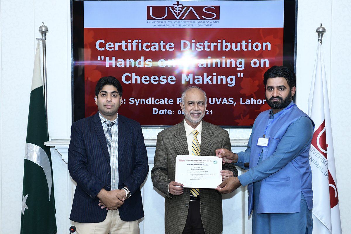 UVAS_Official's tweet photo. 3-Days hands-on training on cheese making concluded at UVAS https://t.co/zvC9y3lk1E