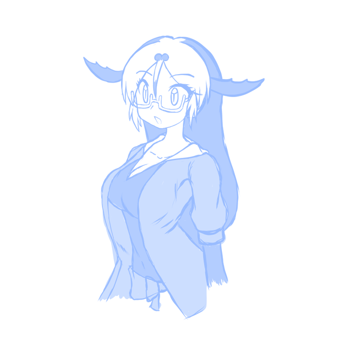 らくがき模写内藤先生風カリフォルニアアシカさん練習。 