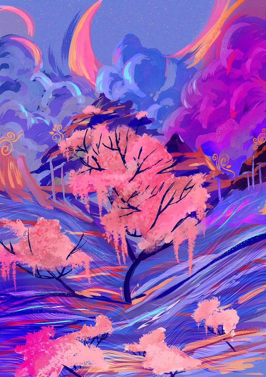 I literally had no plan what to draw here so I drew whatever came in my mind in one place.