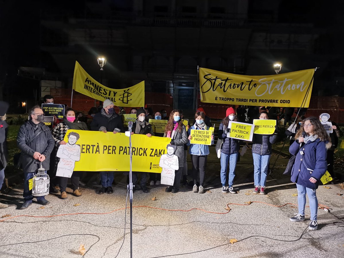 amnesty_unibo's tweet photo. 🔴PATRICK ZAKI: ORDINATA LA SCARCERAZIONE DOPO 22 MESI DI INGIUSTA DETENZIONE
#PatrickZaki #AmnestyItalia #ammnestyinternational #freedomforpatrick #Egitto #HumanRights https://t.co/3hXCMzG45x