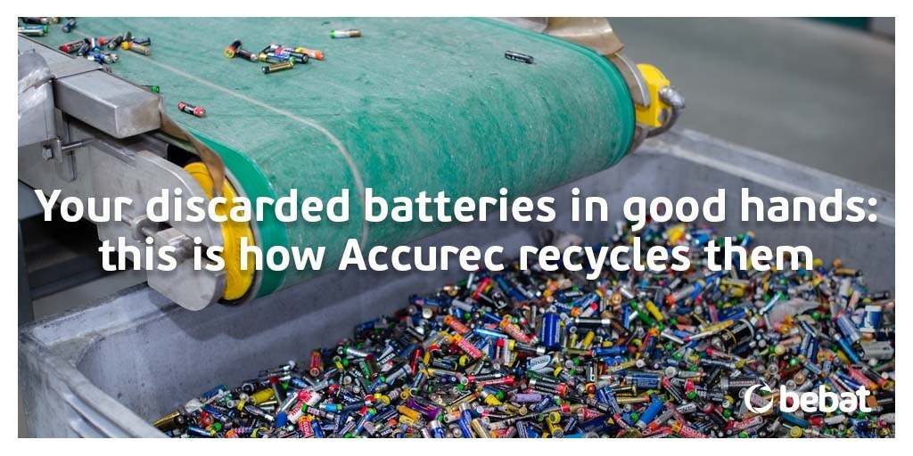bebat_BE's tweet photo. What happens to your #discardedbatteries after collection by #Bebat? Our recycling partner #Accurec gives you a look behind the scenes of their state-of-the-art #recyclingprocess. Read the article here: https://t.co/b0IS19XsKq https://t.co/YN1j8eu3Nf