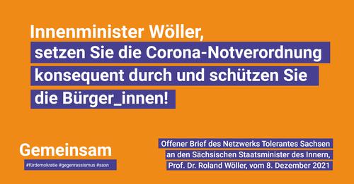 KBSachsen's tweet photo. ..unerträglich empfinden wir die zahlreichen Anti-Corona-Proteste, die maßgeblich von verschiedenen Akteuren der #extremenRechten in #Sachsen gesteuert und organisiert werden. Systematisch werden hier jedwede Schutz- und Hygienemaßnahmen zur Eindämmung der Pandemie ignoriert (..) https://t.co/KiWk9xfSbQ