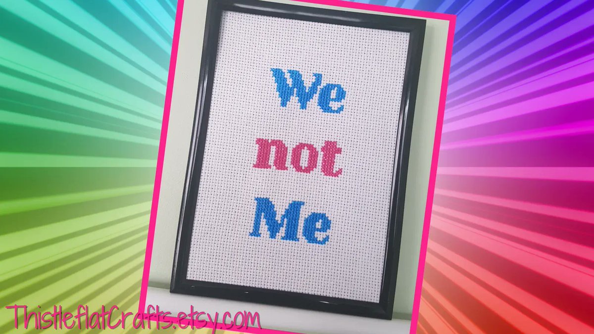 Maybe if people tried to think of the impact on others, rather than just being focused on what they want for themselves, things might be a little bit better... 🤷 🙄 

Get it at ThistleflatCrafts.etsy.com

#elevenseshour #mhhsbd #Boris #WeNotMe