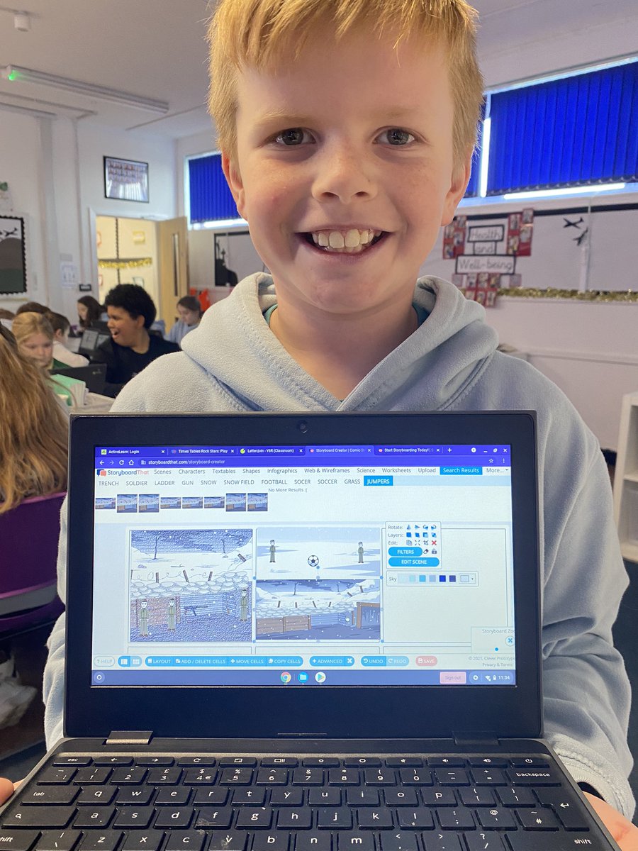 portmeadp's tweet photo. Next, we used an online storyboard creator tool to create our own story board of the story behind the Christmas Truce… we particularly loved doing this! #pmdpy6 #pmdpLLC #PmdpDCF https://t.co/AvraN6wk8X