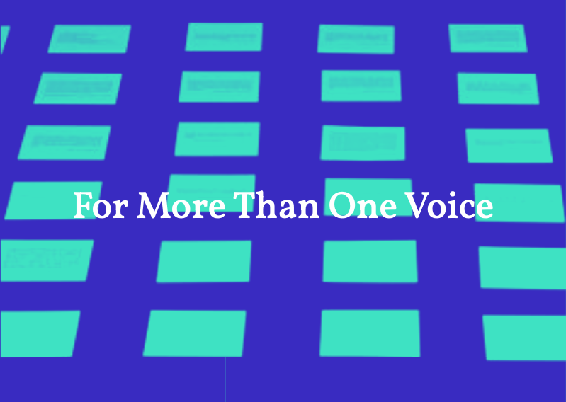 1000_scores's tweet photo. For More Than One Voice is a score for a collective reading and listening performance that involves more than one voice, possibly many.

💚"For More Than One Voice" by Jane Jin Kaisen / Stina Hasse Jørgensen
💙Commissioned with @SPORfestival
💜https://t.co/yi8V1rIVgb https://t.co/hEHyJLVMwo
