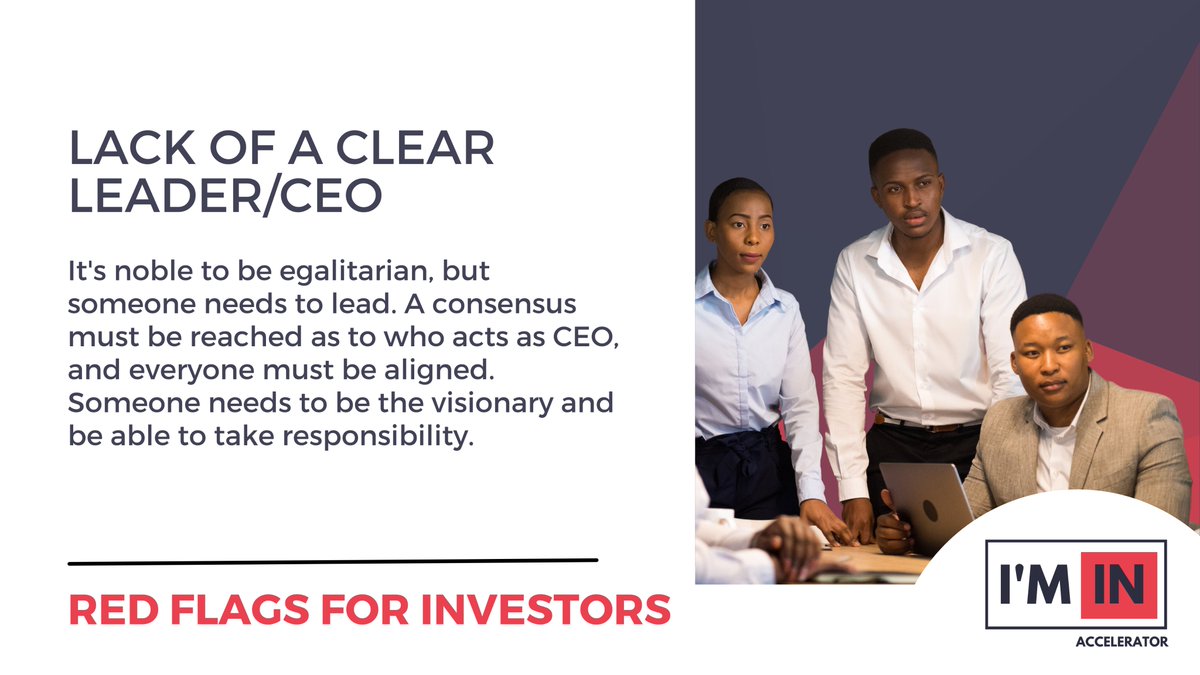 iminstartuphub's tweet photo. So you may be wondering what π©red flags investors look out for when deciding if they should invest?
It's important to keep these in mind when engaging with investors.
#RedflagsForInvestors #IMINAccelerator #GetInvestmentReady https://t.co/GkJyKfclHh