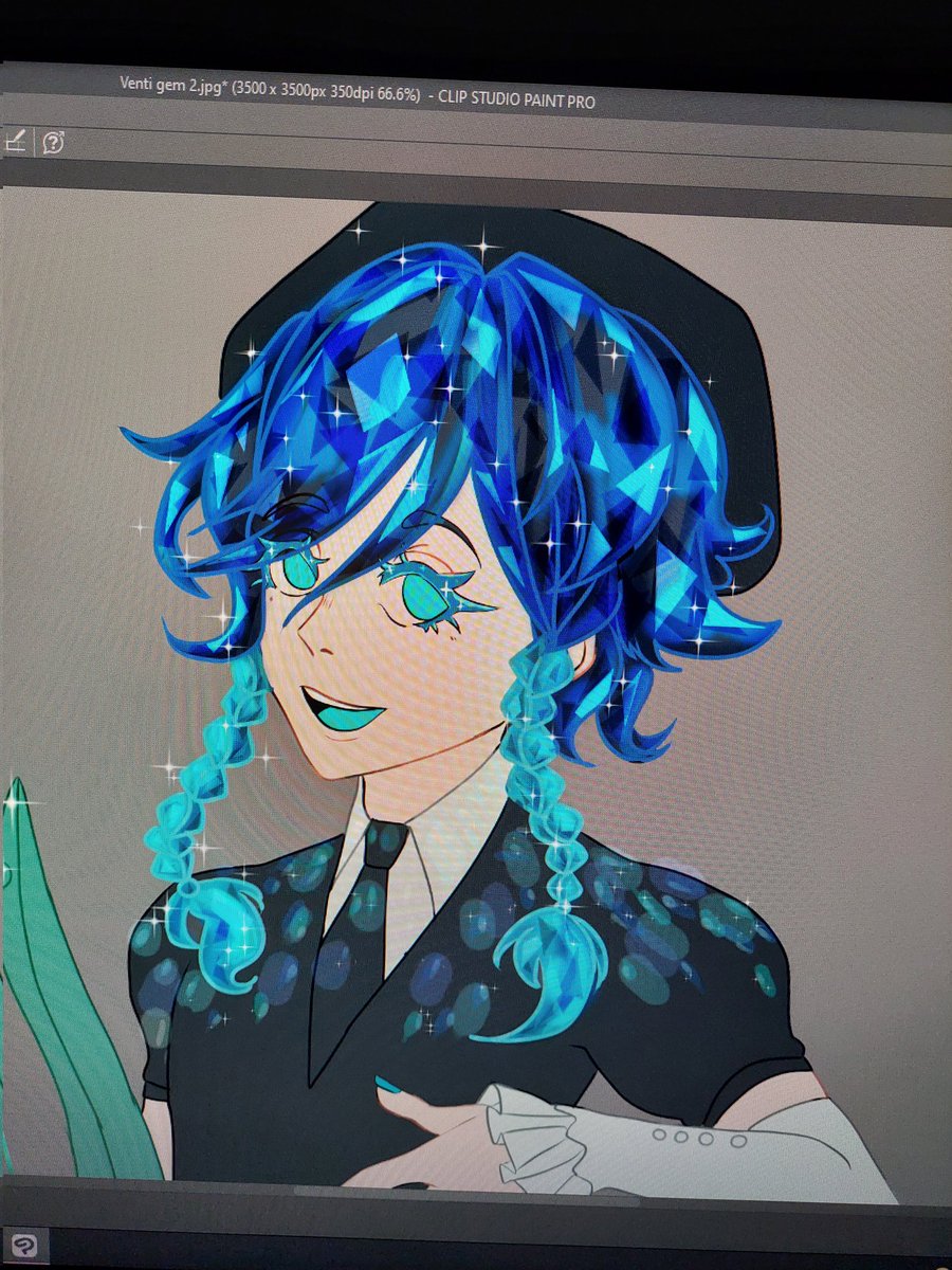 pinkiipeachh's tweet photo. Venti!! 

Here's another character turned into a HnK gem!! 

#venti #ventigenshinimpact #fanart #HnK #anime #crossoverart #sketch #art #GenshinImpact https://t.co/5LtuxIRwsf