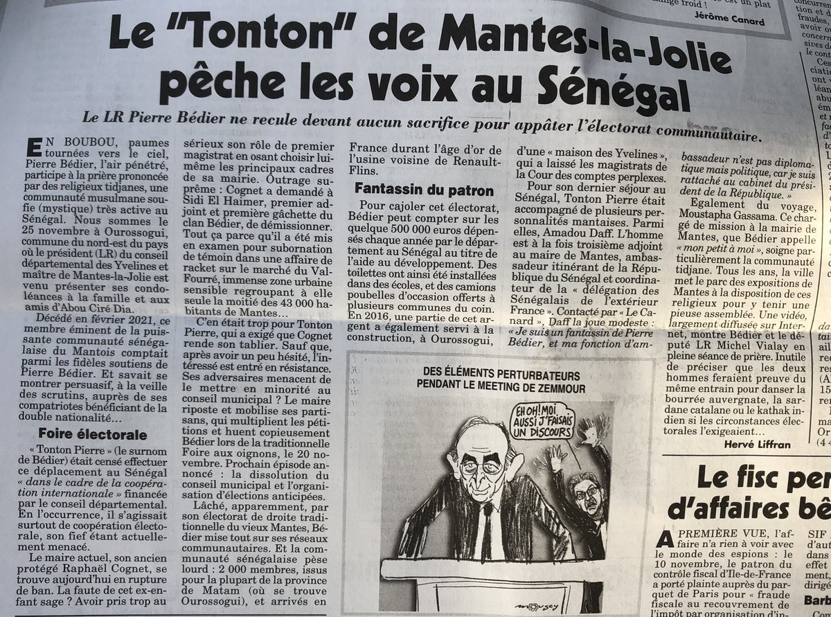 destouchescelin's tweet photo. Le Canard Enchaîné du jour… on dirait du Tonton Pierre 😎 #prefet78 #epy #mantes #Pecresse2022 @pr_financier https://t.co/DFIoxzSw4S