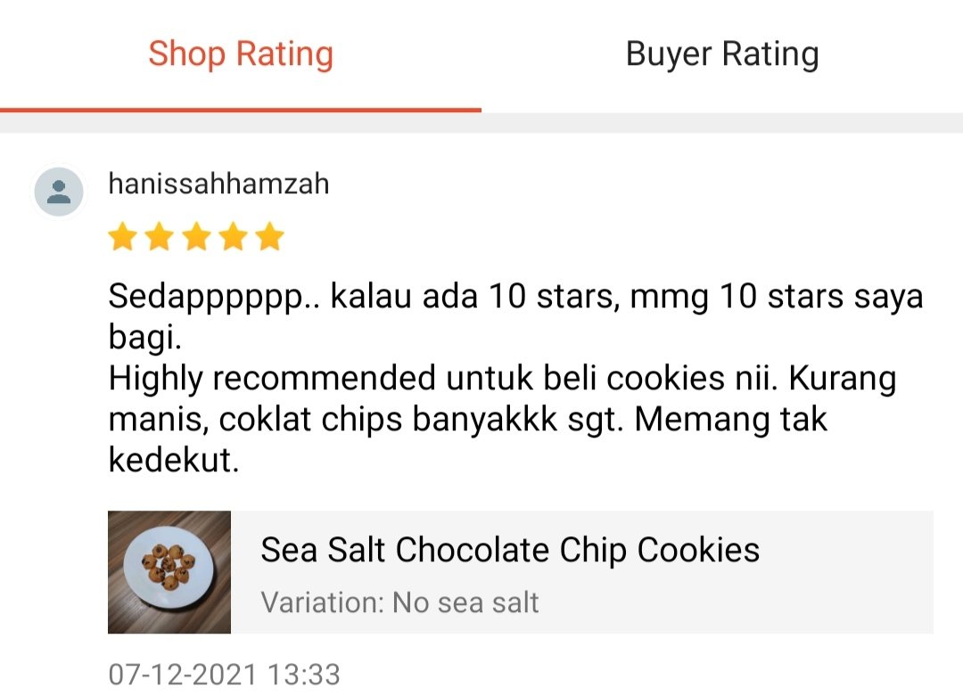 EatMeCookies1's tweet photo. 10 stars customer shopee ni nak bagi 😂 Customer happy kita pun auto happy kan https://t.co/tI3yBpnDHz