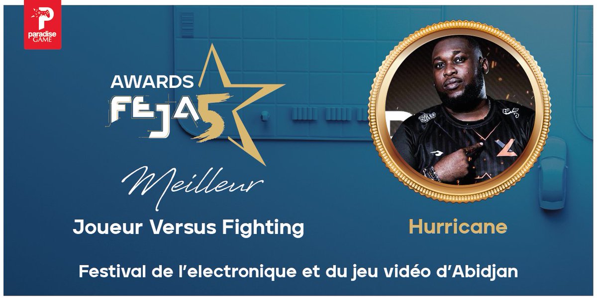 ParadiseGame_'s tweet photo. Le gamer camerounais @Hurricane_FGC remporte le #FejaAward dédié aux esportifs africains dans la catégorie « best versus fighting player ».
#Gaming #FejaAwards #Feja5 #esport https://t.co/QCFdbUMIAn