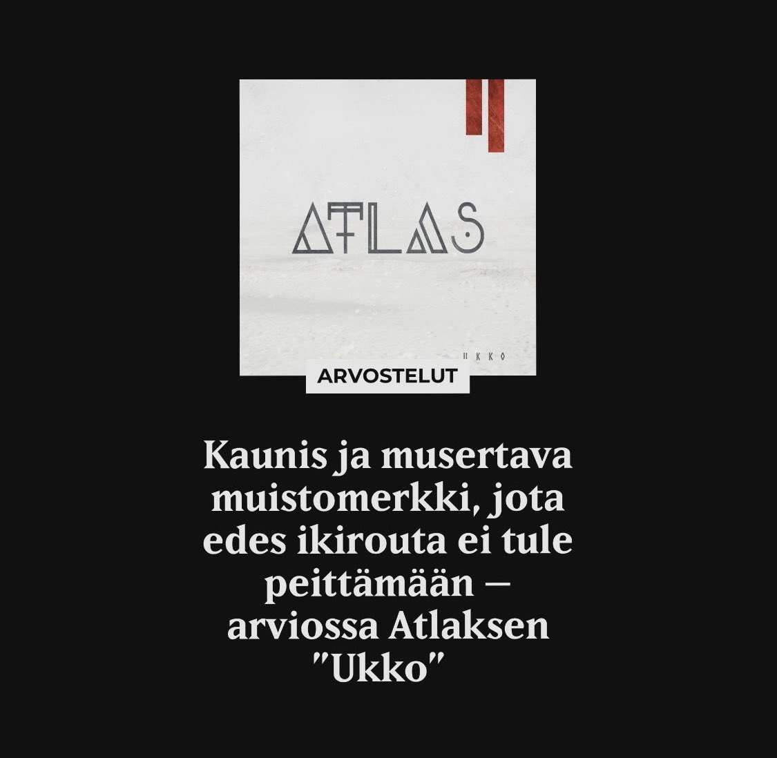 Full 10/10 review of the upcoming @ATLASNORTHCORE album by Finnish @KaaosZine! Album out this friday! 🔥 @SPVEntmt @ESPGuitarsUSA @MUSAMAAILMA @NeuralDSP kaaoszine.fi/kaunis-ja-muse…