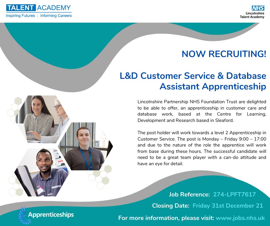 Lincolnshire Talent Academy (@lincstalac) on Twitter photo ๐๐๐ ๐๐๐๐๐๐๐๐๐๐!
๐&๐ ๐๐ฎ๐ฌ๐ญ๐จ๐ฆ๐๐ซ ๐๐๐ซ๐ฏ๐ข๐๐ & ๐๐๐ญ๐๐๐๐ฌ๐ ๐๐ฌ๐ฌ๐ข๐ฌ๐ญ๐๐ง๐ญ ๐๐ฉ๐ฉ๐ซ๐๐ง๐ญ๐ข๐๐๐ฌ๐ก๐ข๐ฉ - LPNFT, Sleaford
๐ง๐ผ ๐ณ๐ถ๐ป๐ฑ ๐ผ๐๐ ๐บ๐ผ๐ฟ๐ฒ ๐ผ๐ฟ ๐๐ผ ๐ฎ๐ฝ๐ฝ๐น๐, ๐๐ถ๐๐ถ๐:
jobs.nhs.uk/xi/vacancy/916โฆ ๐๐๐ ๐๐๐๐๐๐๐๐๐๐!
๐&๐ ๐๐ฎ๐ฌ๐ญ๐จ๐ฆ๐๐ซ ๐๐๐ซ๐ฏ๐ข๐๐ & ๐๐๐ญ๐๐๐๐ฌ๐ ๐๐ฌ๐ฌ๐ข๐ฌ๐ญ๐๐ง๐ญ ๐๐ฉ๐ฉ๐ซ๐๐ง๐ญ๐ข๐๐๐ฌ๐ก๐ข๐ฉ - LPNFT, Sleaford
๐ง๐ผ ๐ณ๐ถ๐ป๐ฑ ๐ผ๐๐ ๐บ๐ผ๐ฟ๐ฒ ๐ผ๐ฟ ๐๐ผ ๐ฎ๐ฝ๐ฝ๐น๐, ๐๐ถ๐๐ถ๐:
jobs.nhs.uk/xi/vacancy/916โฆ
