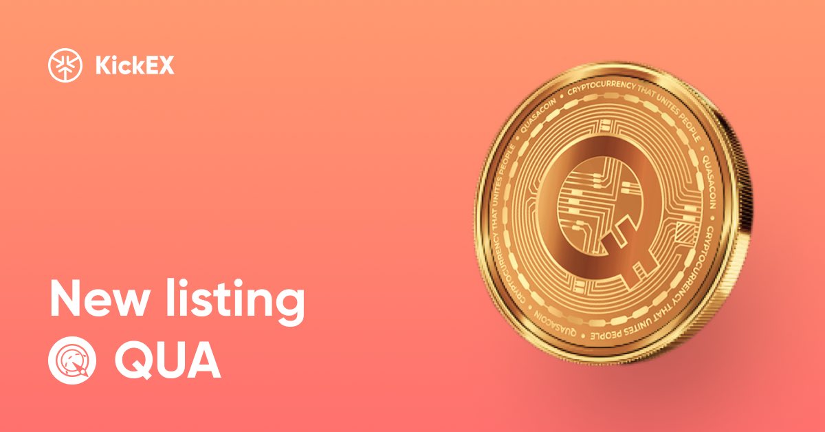 kickexcom's tweet photo. $QUA on KickEX!
@QUASAgroup project participated in two successful rounds on #KickICO. On its roadmap, the project states that over time, a whole meta-universe will grow on the basis of the freelance exchange.
🚀Successful trades on https://t.co/YXe1MNNzjz https://t.co/BjmuY4FOrm