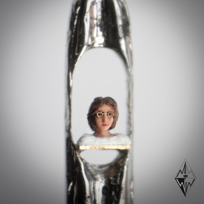 willardwiganMBE's tweet photo. A sad day and subject but today is the 41st Anniversary of John Lennon's death. A day I will never forget. 
#JohnLennon #sculpture #sculpting https://t.co/kkl76qdahF