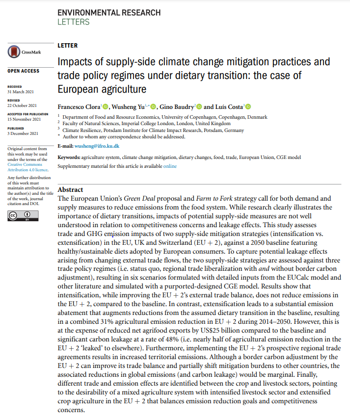 f_clora's tweet photo. First first-authored article out on Environmental Reesarch Letters!

Work with great @EU_Calculator colleagues from @KU_IFRO, @imperialcollege, @PIK_Climate. 

Open access: https://t.co/LpoGKwhd8m

A very short 🧵
1/ https://t.co/6weJJYIWDg