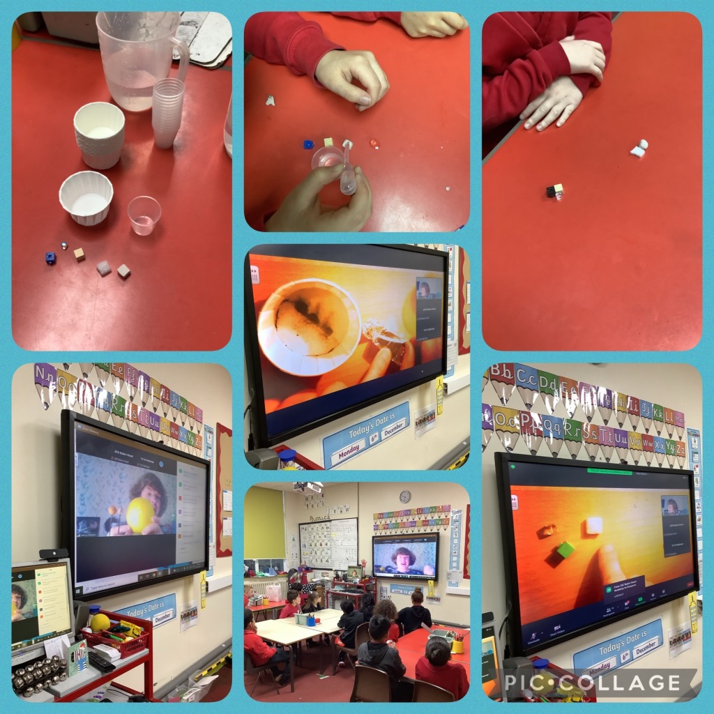 Y2 took part in an online Science lesson where they explored materials & group/classified them, observing changes over time.
Several local schools joined in, along with Scientist Jenny to learn together!
It was great fun making predictions & learning  new scientific language! https://t.co/psy3337rwY