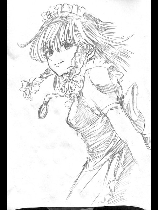 テスト中に描いた咲夜さんです!
学力が伸びない悪の根源が見つかった瞬間です。それでいて瀟洒です。
#東方 #東方Project #十六夜咲夜 #イラスト #絵描きさんと繋がりたい 