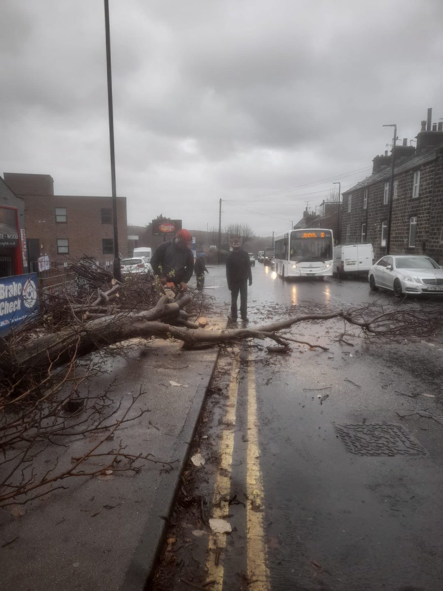 BrownberrieTree's tweet photo. Not all hero’s wear capes….but sometimes carry #chainsaw #stihl #horsforth making the traffic flow again on #listerhill #northleeds #brownberrietreeservices thanks to @Protyre horsforth for helping out @leedscitycounc1 @StuartAndrew @CllrJTaylor https://t.co/K0fxDfxtjd