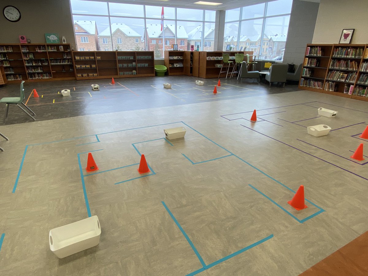 iamnoadaniel's tweet photo. We entered the Library Learning Commons at @BeckettFarmPS, and @MsSigner had transformed the space for our lesson on conditionals. #hourofcode #conditionals #coding #ifelse #llc #teacherlibrarian #schoollibrary #learningcode #userschoice https://t.co/R2TXPHkJv8