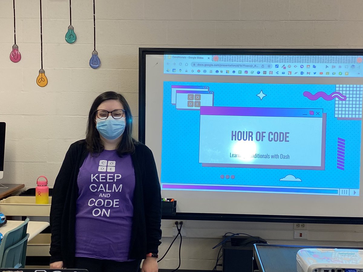 iamnoadaniel's tweet photo. We entered the Library Learning Commons at @BeckettFarmPS, and @MsSigner had transformed the space for our lesson on conditionals. #hourofcode #conditionals #coding #ifelse #llc #teacherlibrarian #schoollibrary #learningcode #userschoice https://t.co/R2TXPHkJv8