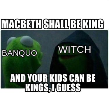 notbadwitches's tweet photo. @banquo42 @noblemacbeth01 oh yeah, and we got something for you as well LOL #macbethisLIT https://t.co/tT4CFLZgAX